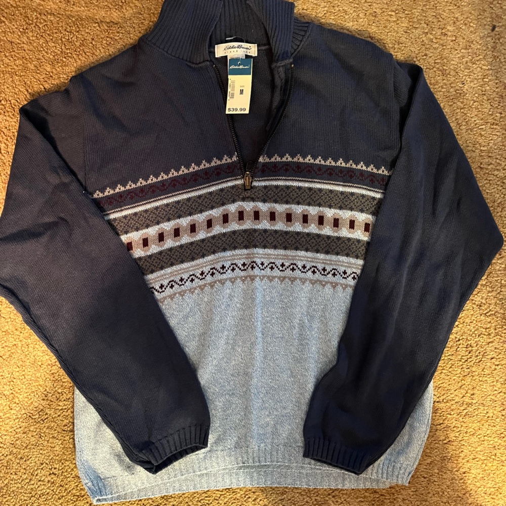 Eddie Bauer Zipped Sweater size M